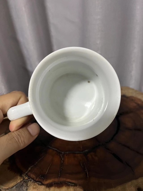古玩陶瓷民國粉彩龍鳳紋把杯拍賣，當前價格388元