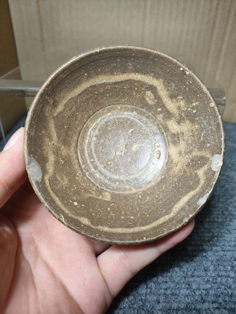 古玩陶瓷吉州窯褐釉月影梅茶盞拍賣,當前價格9988元