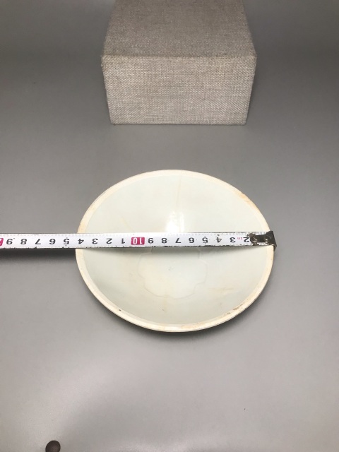 古玩陶瓷精美青白釉出筋梅花斗笠碗拍賣,當前價格1999元