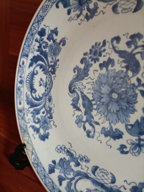 古玩陶瓷康熙青花折枝花卉紋盤拍賣，當(dāng)前價(jià)格1288元