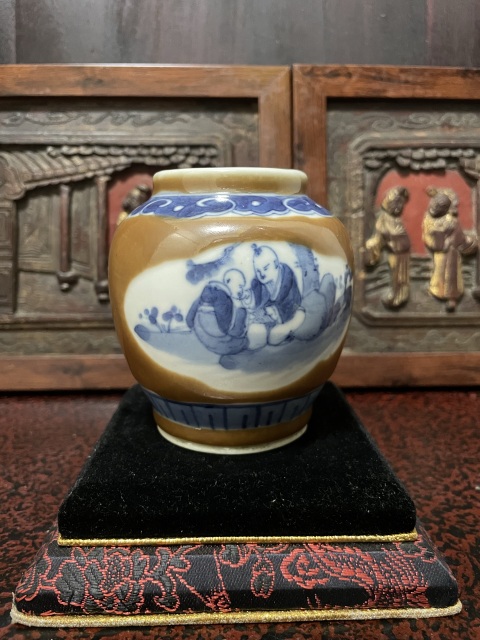 古玩陶瓷醬地開創青花罐拍賣,當前價格3000元