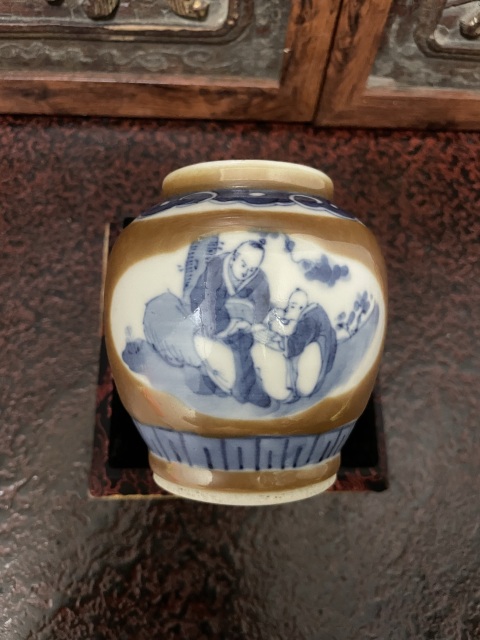 古玩陶瓷醬地開創青花罐拍賣,當前價格3000元
