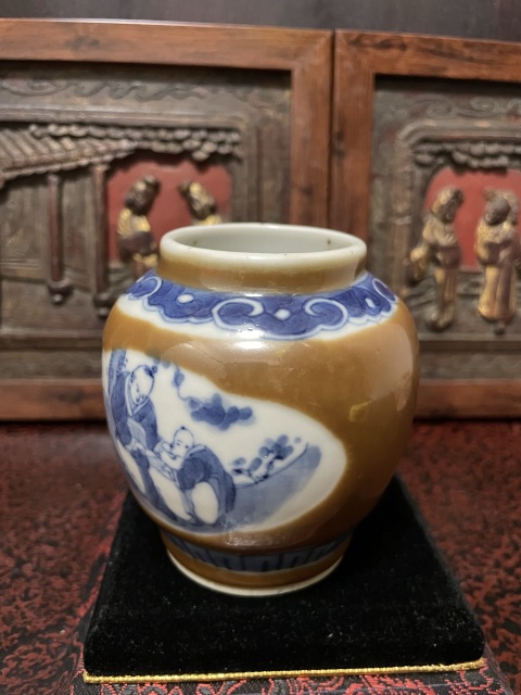 古玩陶瓷醬地開創青花罐拍賣,當前價格3000元