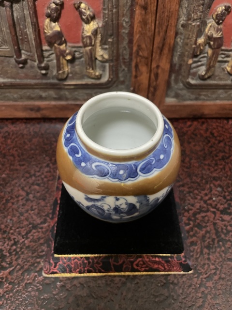 古玩陶瓷醬地開創青花罐拍賣,當前價格3000元