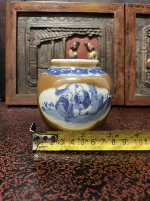 古玩陶瓷醬地開創青花罐拍賣,當前價格3000元