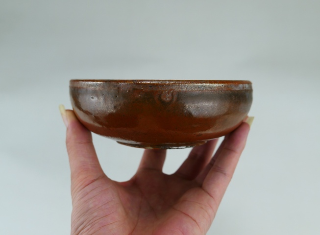古玩陶瓷明代耀州窯紫金釉缽式洗（大窯精品）拍賣，當前價格2880元