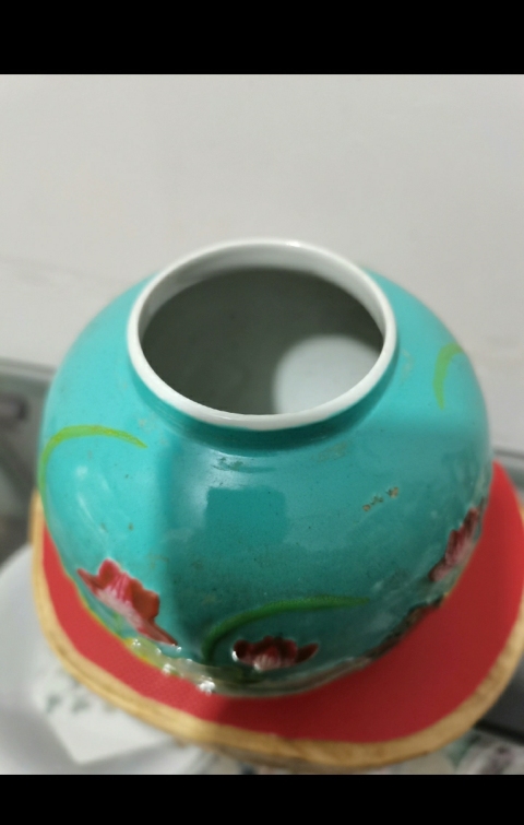 古玩陶瓷粉彩一鴛蓮升圖紋罐拍賣，當前價格1265元