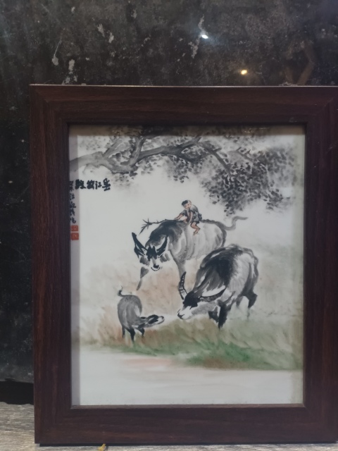 古玩陶瓷牧牛圖畫拍賣，當(dāng)前價格388元
