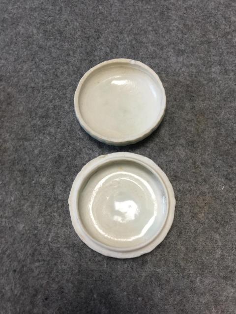 古玩陶瓷湖田窯影青印花粉盒拍賣，當前價格6800元