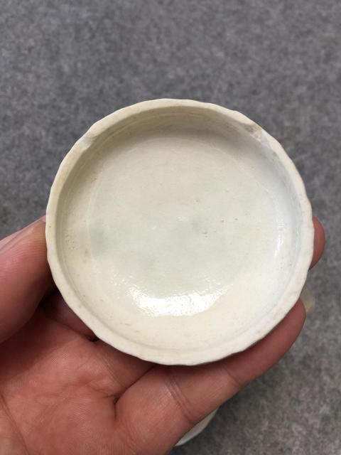 古玩陶瓷湖田窯影青印花粉盒拍賣，當前價格6800元