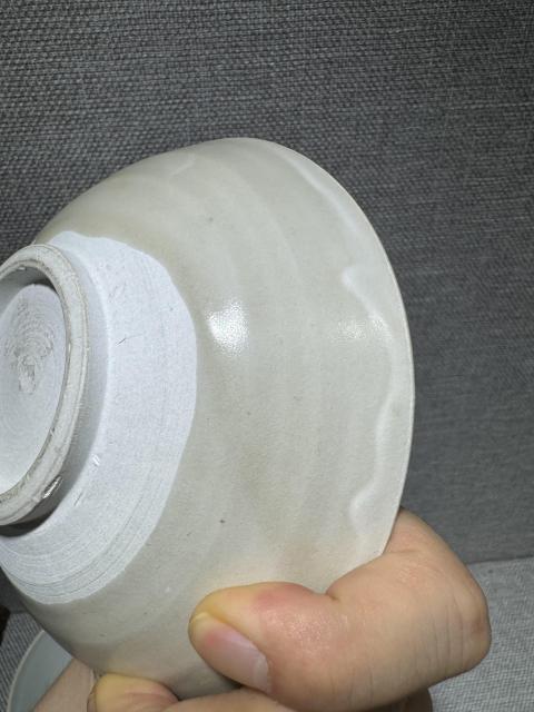 古玩陶瓷耀州窯白胎素碗拍賣，當前價格2600元