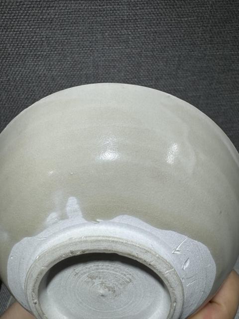 古玩陶瓷耀州窯白胎素碗拍賣，當前價格2600元