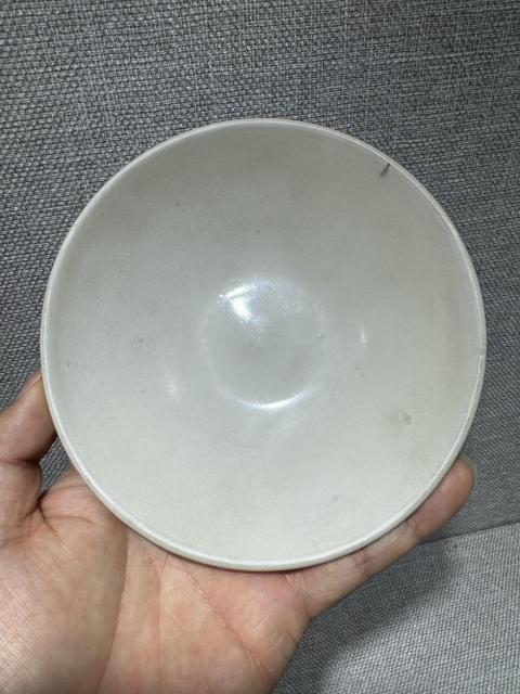 古玩陶瓷耀州窯白胎素碗拍賣，當前價格2600元