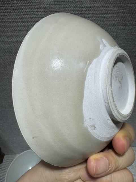 古玩陶瓷耀州窯白胎素碗拍賣，當前價格2600元