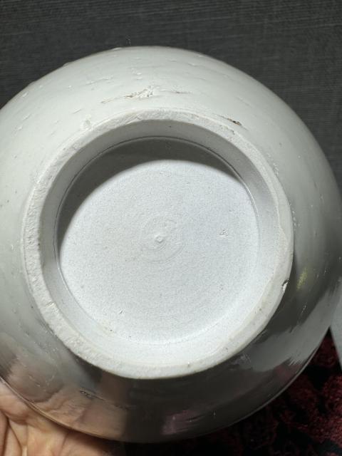 古玩陶瓷定窯荷花碗,口爆釉拍賣,當前價格9800元