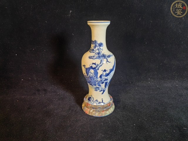 古玩陶瓷煨瓷青花(文武狀元折桂)盤口瓶拍賣,當(dāng)前價(jià)格18888元