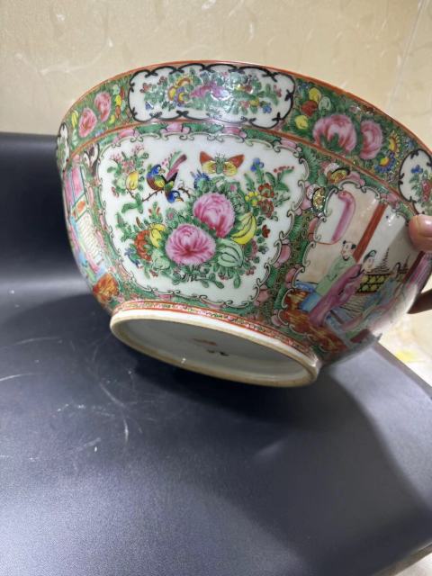 古玩陶瓷廣彩大碗拍賣,當前價格12000元