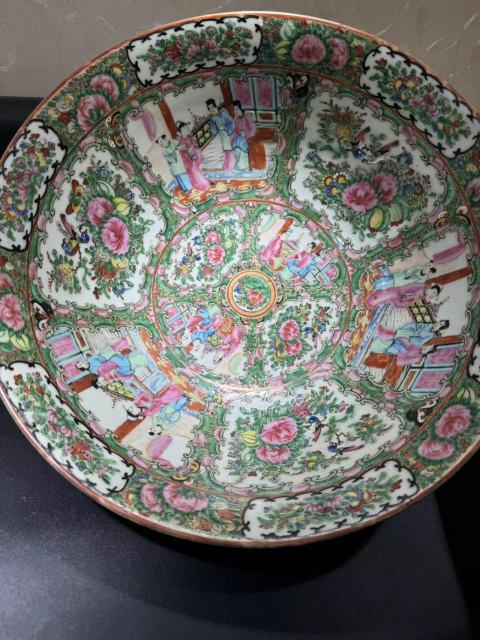 古玩陶瓷廣彩大碗拍賣,當前價格12000元