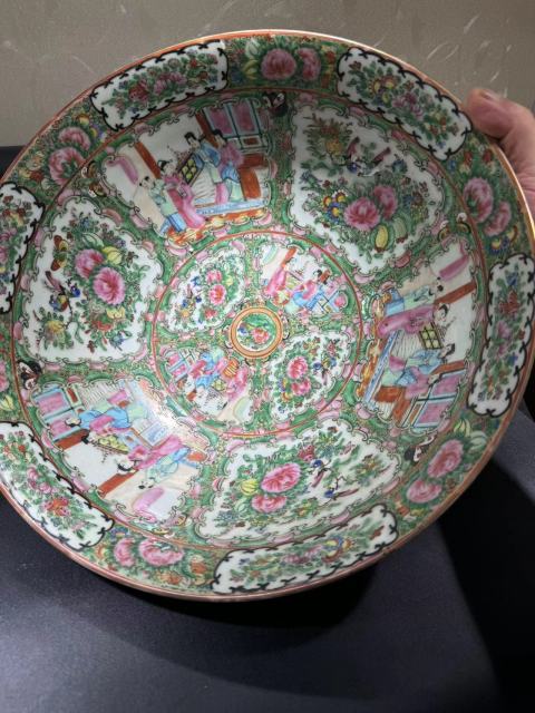 古玩陶瓷廣彩大碗拍賣,當前價格12000元