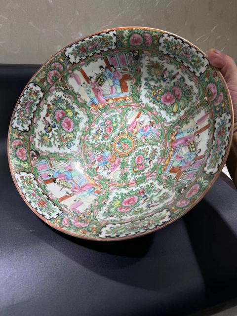 古玩陶瓷廣彩大碗拍賣,當前價格12000元