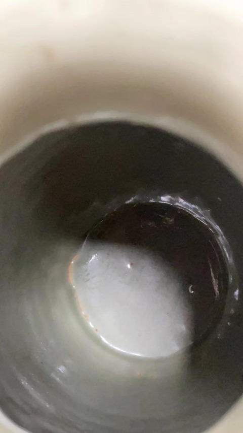 古玩陶瓷民國豆青釉暗刻花卉紋燈籠瓶拍賣,當前價格6500元