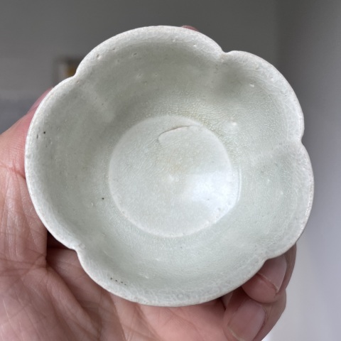 古玩陶瓷青白釉花口杯拍賣，當(dāng)前價格1600元