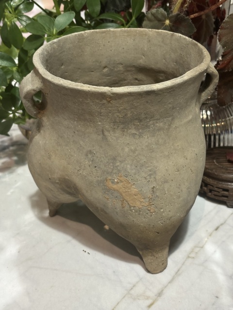 古玩陶瓷文化期·三足陶鬲拍賣，當前價格1500元