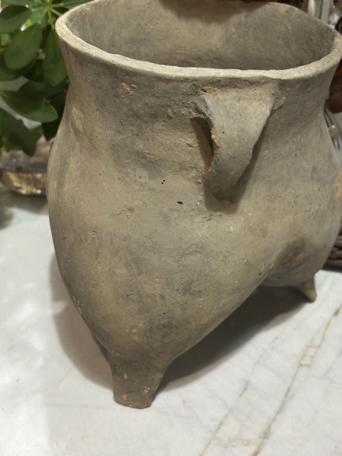 古玩陶瓷文化期·三足陶鬲拍賣，當前價格1500元