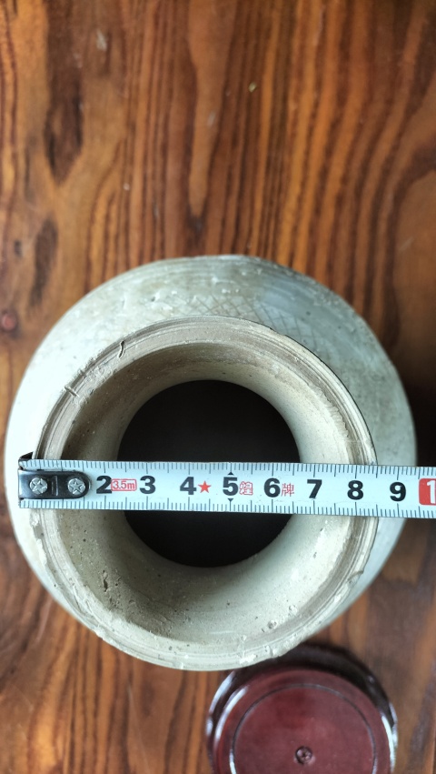 古玩陶瓷戰國.灰陶鉛筆工撇口壺拍賣,當前價格698元