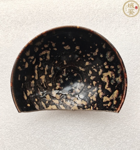 古玩陶瓷吉州窯黑釉鷓鴣斑盞殘片標本拍賣，當前價格786元