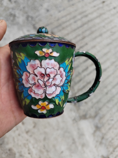 古玩雜項(xiàng)琺瑯彩杯子拍賣，當(dāng)前價(jià)格299元