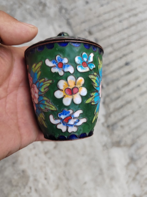 古玩雜項(xiàng)琺瑯彩杯子拍賣，當(dāng)前價(jià)格299元