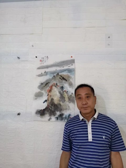 古玩字畫(huà)中國(guó)工藝美術(shù)家協(xié)會(huì)會(huì)員河南名家郭建新黃河之水天上來(lái)拍賣,當(dāng)前價(jià)格299元