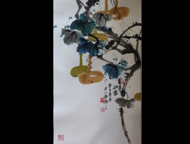 古玩字畫中國工藝美術家協會會員河南名家郭建新萬事如意拍賣,當前價格299元