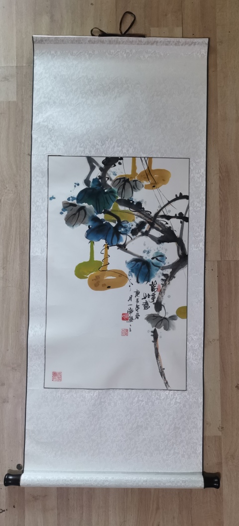 古玩字畫中國工藝美術家協會會員河南名家郭建新萬事如意拍賣,當前價格299元