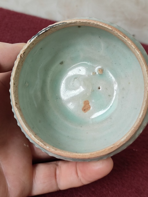 古玩陶瓷湖田窯鼓釘蓋罐拍賣，當前價格9600元