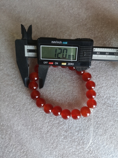 古玩玉器紅瑪瑙珠手串拍賣，當前價格260元