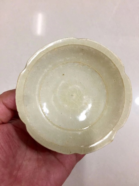 古玩陶瓷青白釉葵口洗拍賣，當前價格1200元