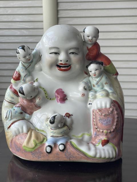 古玩陶瓷粉彩五子鬧佛  (大尺寸  喜慶)拍賣，當(dāng)前價格0元