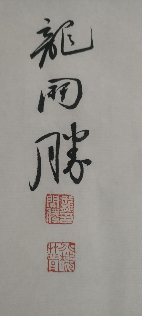 古玩字畫中書協(xié)理事龍開勝款行書橫幅拍賣，當(dāng)前價(jià)格1880元