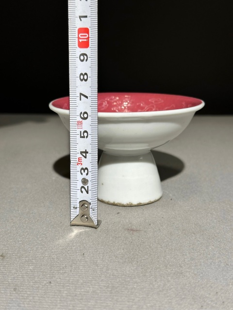 古玩陶瓷清中期囍字盤拍賣，當前價格188元