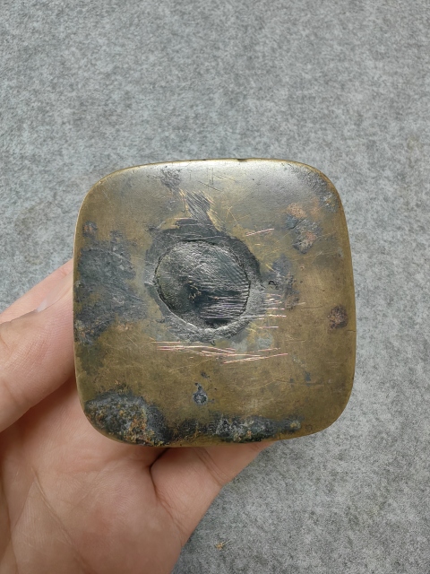 古玩銅器清代-墨盒拍賣,當前價格1800元