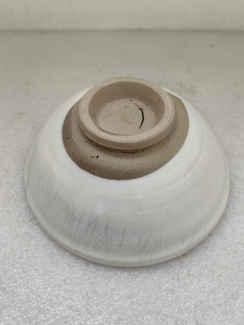 古玩陶瓷磁州窯白地黑花梅花碗拍賣,當前價格450元