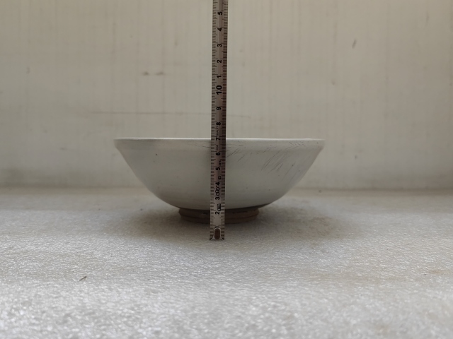 古玩陶瓷磁州窯白地黑花梅花碗拍賣,當前價格450元