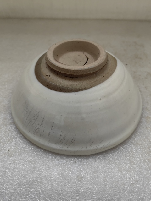 古玩陶瓷磁州窯白地黑花梅花碗拍賣,當前價格450元