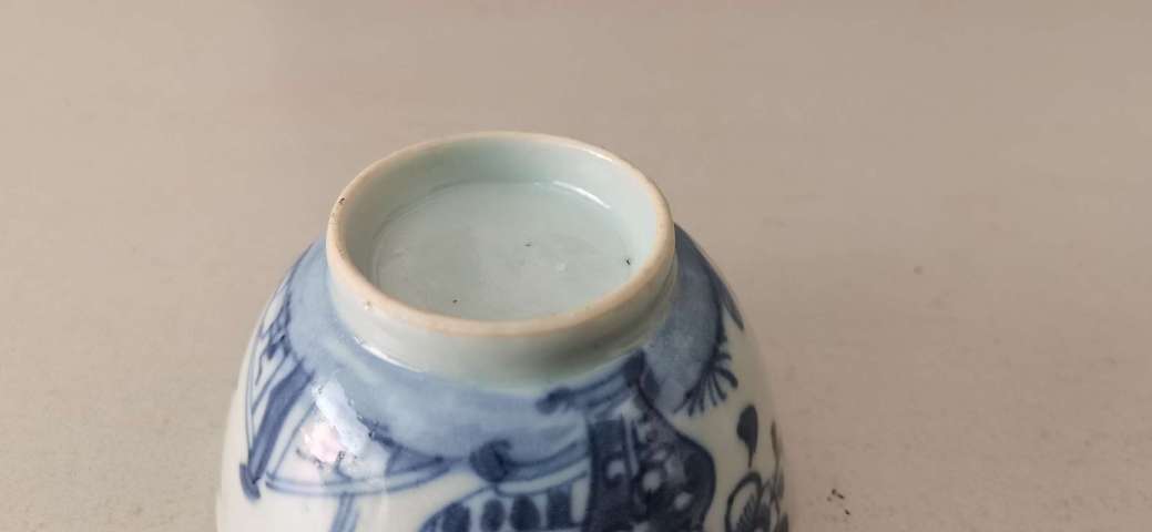 古玩陶瓷康熙青花博古紋杯拍賣,當前價格1000元