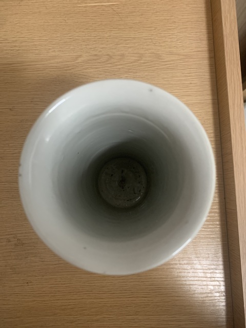 古玩陶瓷清晚期 青花花鳥紋花觚拍賣,當前價格3500元