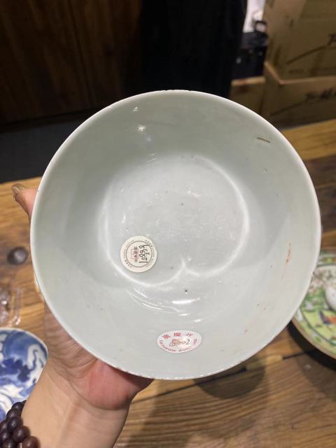 古玩陶瓷洪憲年制款龍紋碗拍賣，當前價格2500元