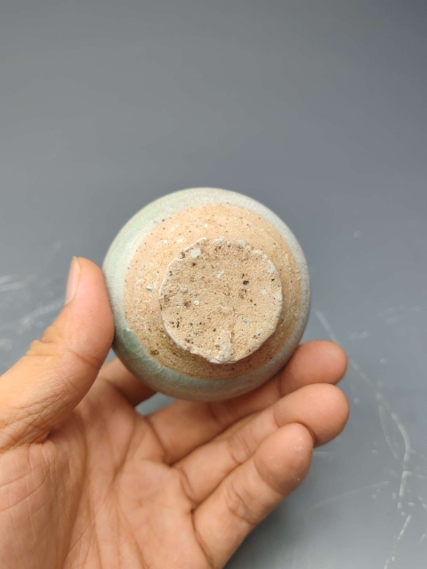 古玩陶瓷龍泉青瓷雙系水盂拍賣(mài)，當(dāng)前價(jià)格1200元