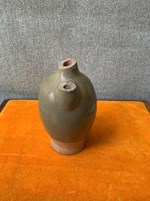 古玩陶瓷唐代?長(zhǎng)沙窯青釉凈瓶標(biāo)本拍賣,當(dāng)前價(jià)格2600元